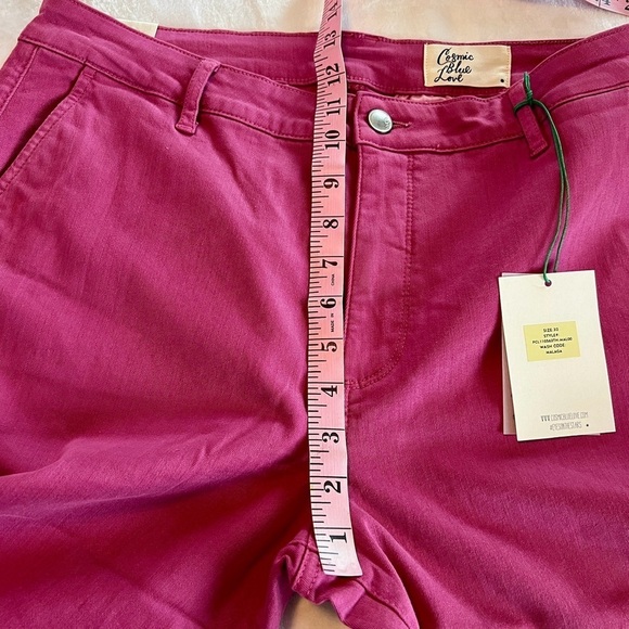 COSMIC BLUE LOVE size 32 Callie Bootcut Pant in Deep Pink NEW from Stitch Fix - Picture 11 of 12
